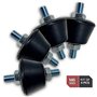 RASMACOR | Silent Bloc Conique pour Climatiseur M8 | Lot 4 Silent Bloc M8 | Pied Anti Vibration | Pour Support Mural Climatiseur