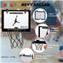 Mini Panier de Basket Intérieur BERAXPOL pour Enfants et Adultes, Tableau de Basket à Suspendre sur Porte, Pack Complet avec Pan