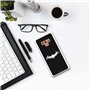 Personalaizer Coque pour Samsung Galaxy Note 9 - Batman Logo White