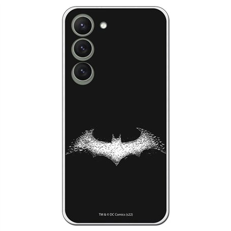 Personalaizer Coque Compatible avec Samsung Galaxy S23 - Batman Logo White