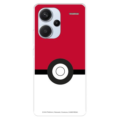Coque compatible avec Xiaomi Redmi Note 13 Pro Plus 5G Officiel Pokémon Poké Ball Coque en silicone transparent souple sous lice
