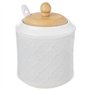 orion group Sucrier en porcelaine avec couvercle et cuillère - Hauteur : 11