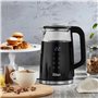 Zilan Bouilloire à Double Paroi avec Écran Numérique, 1,7 Litre, 2200W, Fonction de Maintien au Chaud, Protection Contre l'Ébull
