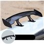 Tingz Mini aileron de voiture，Fibre de Carbone Décoration sans Perforation Noir，Décoration universelle de queue, stabilité de vé