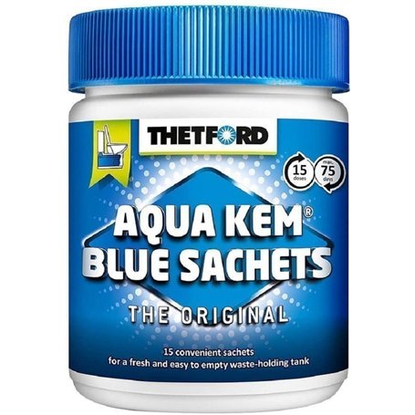 Thetford - Aqua Kem Blue Sachets - 15 Sachets solubles pour WC chimiques