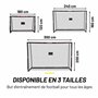 Dunlop Cage de Foot - But de Foot Enfant 300 x 200 x 120 cm - Kit Entrainement Football pour Enfants et Adultes - Cage Foot Exte