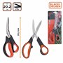 BLACK+DECKER Ciseaux à Fleurs - Cisaille de Jardin Polyvalents - Sécateur avec Lame en Acier - Poignée en Plastique - Coupe Fleu