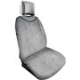 Dunlop Housses de siège en Tissu éponge - 130 x 70 cm - Ajustement Universel - Lavable en Machine - Gris