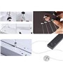 4 Pcs Ajustable Suspension Fil Suspension Luminaire Cable en Acier Inoxydable Kit, Suspension Luminaire Suspension Cadre Photo K