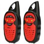 Alecto FR-05 - Talkie-walkie pour Enfants - Portée 3 Kilomètres - 3 Canaux - 2 Radios - Jusqu'à 35 Heures en Veille - Rouge/Noir
