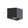 Calex Caserta Applique Murale Solaire, Lot de 2, Éclairage Haut et Bas Extérieur, Lampe de Jardin Alimentée par Énergie Solaire,