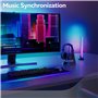CALEX Smart Gaming - Ruban LED Gaming Neon Flex - Compatible Razer Chroma - Smart Home - Synchronisation RGBIC pour PC - Fixatio
