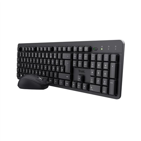 Trust Ymo II Ensemble Clavier Souris Silencieux sans Fil QWERTZ Allemand