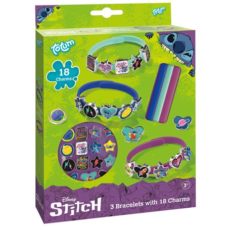 TM ESSENTIALS Stitch Lot de 18 bracelets pour enfants - Bracelets jaunes