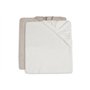 Lot de 2 housses matelas à langer 50x70 cm Éponge Ivoire et Nougat - Jollein