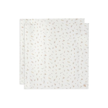 Jollein Riverside Lot de 2 langes en mousseline 100% coton pour bébé 115 x 115 cm Certifié Oeko-Tex