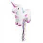 Boland 30932 - Piñata licorne - Dimensions : 47 x 39 cm - Blanc et rose - Carton - Piñata à frapper - Pour anniversaire