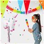 Boland 30932 - Piñata licorne - Dimensions : 47 x 39 cm - Blanc et rose - Carton - Piñata à frapper - Pour anniversaire, fête à 