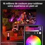 Philips Hue White & Color Applique murale Extérieure ECONIC en aluminium, Noir, fonctionne avec Alexa, Google Assistant et Apple