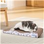 Nobleza 2 Pièces Grattoir Chat Carton Griffoir Incurvé Réversible en Carton, Tapis à Gratter pour Chat avec Carton Ondulé et Her