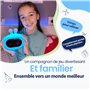 Kadoing® Réveil Enfant Lapin - avec Expressions Faciales et Fonction Tapotement - Lumière de Réveil - Entraîneur de Sommeil - Ve