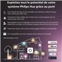 Philips Hue White and Color Ambiance Spot connecté encastré noir 1x5.7W, compatible Bluetooth, fonctionne avec Alexa, Google Ass