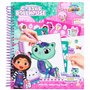 Gabby's Dollhouse - Livre de pochoirs - Dreamworks - Livre de coloriage d'activités - Color & Create (GD24356)