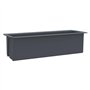 vidaXL 12× Boîtes à Fleurs pour Palettes Jardinières de Jardin Lits Surélevés de Terrasse Bacs Plantes de Balcon Euro Gris 36x13