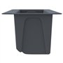 vidaXL 12× Boîtes à Fleurs pour Palettes Jardinières de Jardin Lits Surélevés de Terrasse Bacs Plantes de Balcon Euro Gris 36x13