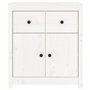Buffet blanc en pin massif 70x35x80 cm