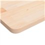 Bussandri Exclusive Plateau de table carré en chêne non traité 90 x 90 x 2,5 cm