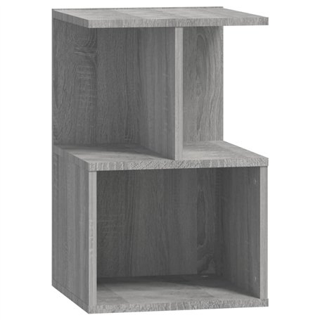 Comodino Grigio Sonoma 35x35x55 cm in Legno Multistrato