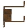 vidaXL Scaffale Parete Angolo Rovere Anticato 40x40x50cm Multistrato
