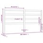 Tête de lit Marron miel 206x4x100 cm Bois massif de pin