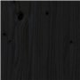 Tête de lit Noir 81x4x100 cm Bois massif de pin