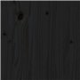 Tête de lit Noir 81x4x100 cm Bois massif de pin
