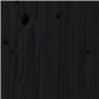 Tête de lit Noir 184x3x81 cm Bois massif de pin