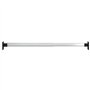 Revera Barres télescopiques pour armoires 2 pièces Argent 58-100 cm
