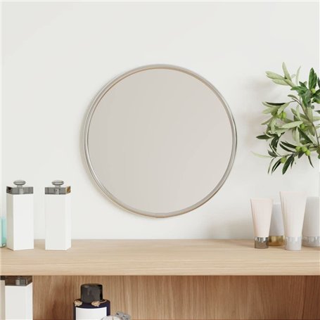 Revera Miroir mural Argent Ø 20 cm Rond
