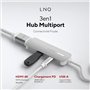Adaptateur HDMI 4K LINQ Connects avec PD et USB-A - Compatible avec Ordinateurs Portables et Smartphones