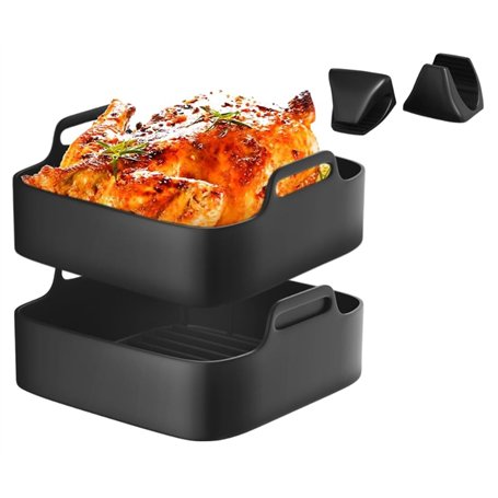 UNBOX Lot de 2 moules en silicone pour friteuse à air chaud