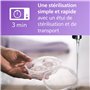 Philips Avent Sucettes de nuit Ultra Start, orthodontiques pour nouveau-nés de 0-2 mois, phosphorescentes, sans BPA, avec étui d