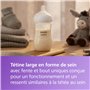 Philips Avent Natural Response - coffret cadeau : 3 biberons Natural Response 260 ml avec tétines T3 (1 mois et plus) (modèle SC