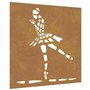 vidaXL Décoration murale jardin 55x55 cm motif de danseuse de ballet