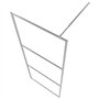 vidaXL Paroi de douche et étagère Chrome 80x195 cm Verre ESG&Aluminium, cabine de douche, paroi de douche de baignoire, paroi de