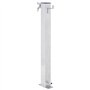 vidaXL Colonne à Eau de Jardin 80 cm Acier Inoxydable carré, Robinet de Jardin, Robinet sur Pied, Colonne de Robinet de Jardin