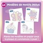 Smowo® Plaques de perles à repasser de 10 mm - Motif monde féérique - Lot de 4 plaques à emboîter et modèles - Licorne, princess