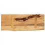 vidaXL Dessus de Table 70x20x2,5 cm Bord Vivant Bois Massif manguier, Dessus de Table en Bois, Dessus de Table d'appoint, Dessus