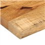 vidaXL Dessus de Table 80x20x2,5 cm Bord Vivant Bois Massif manguier, Dessus de Table en Bois, Dessus de Table d'appoint, Dessus