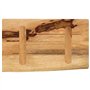vidaXL Dessus de Table 60x40x2,5 cm Bord Vivant Bois Massif manguier, Dessus de Table en Bois, Dessus de Table d'appoint, Dessus